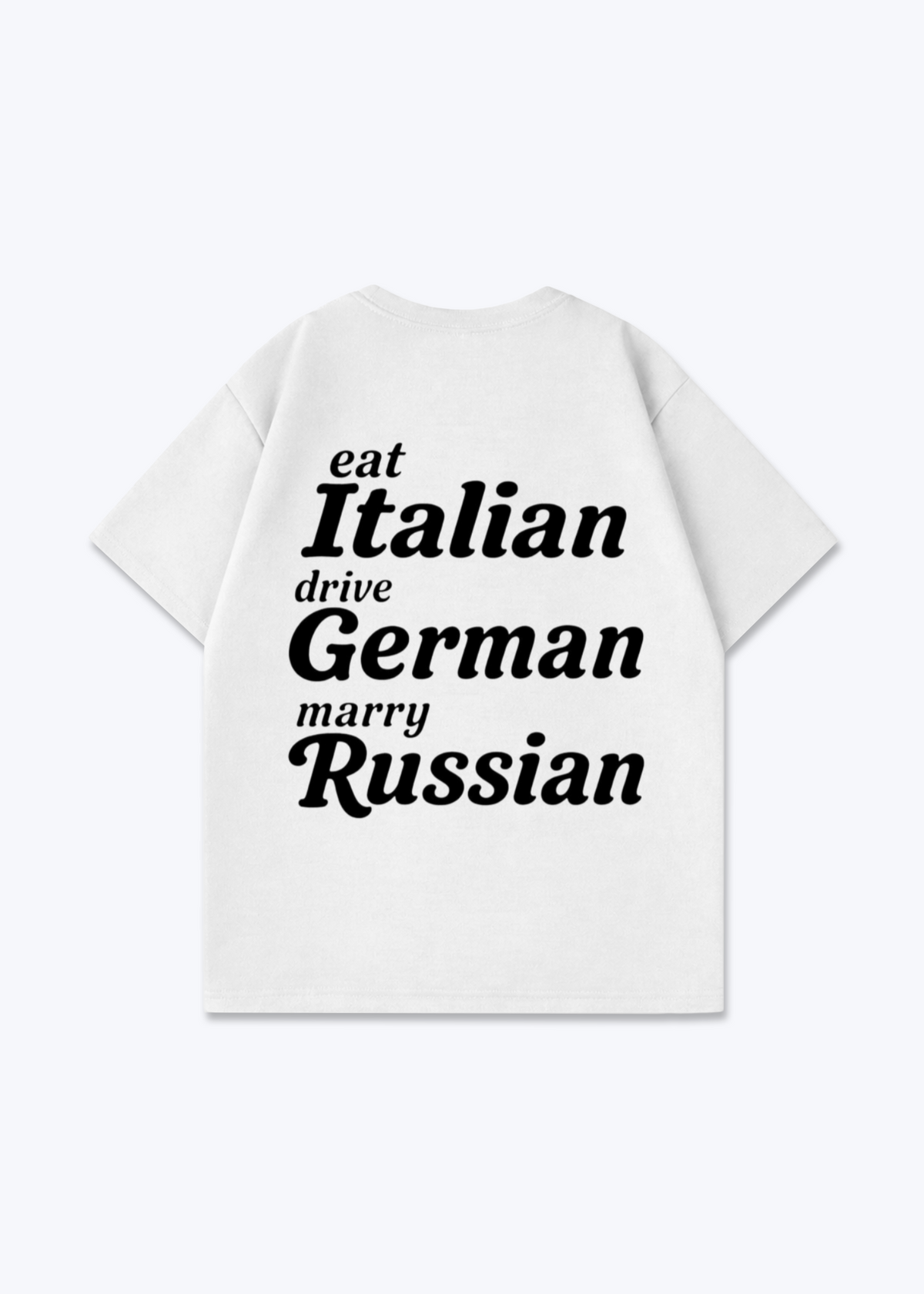  Marry Russian Oversized Shirt - White Back (Designed)