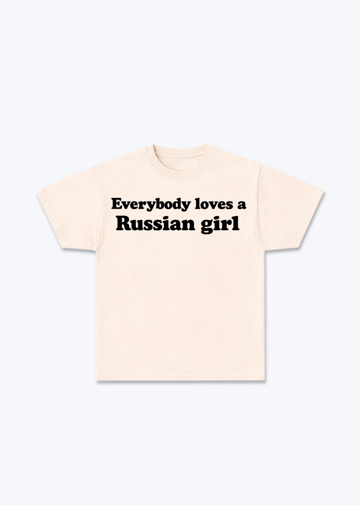 Everybody loves Regular Shirt - Beige Front (Designed)