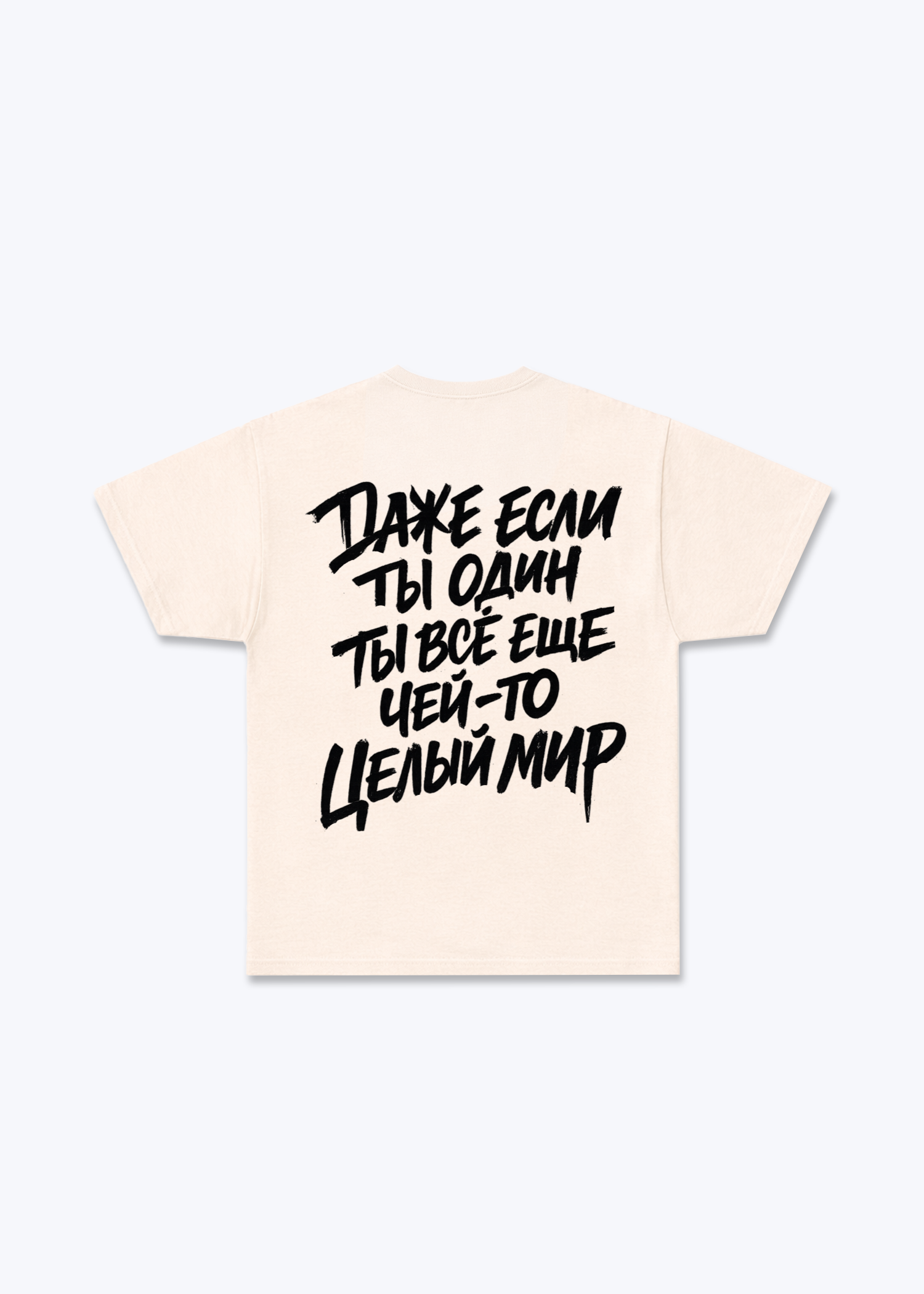 Даже Regular Shirt - Beige Back (Designed)