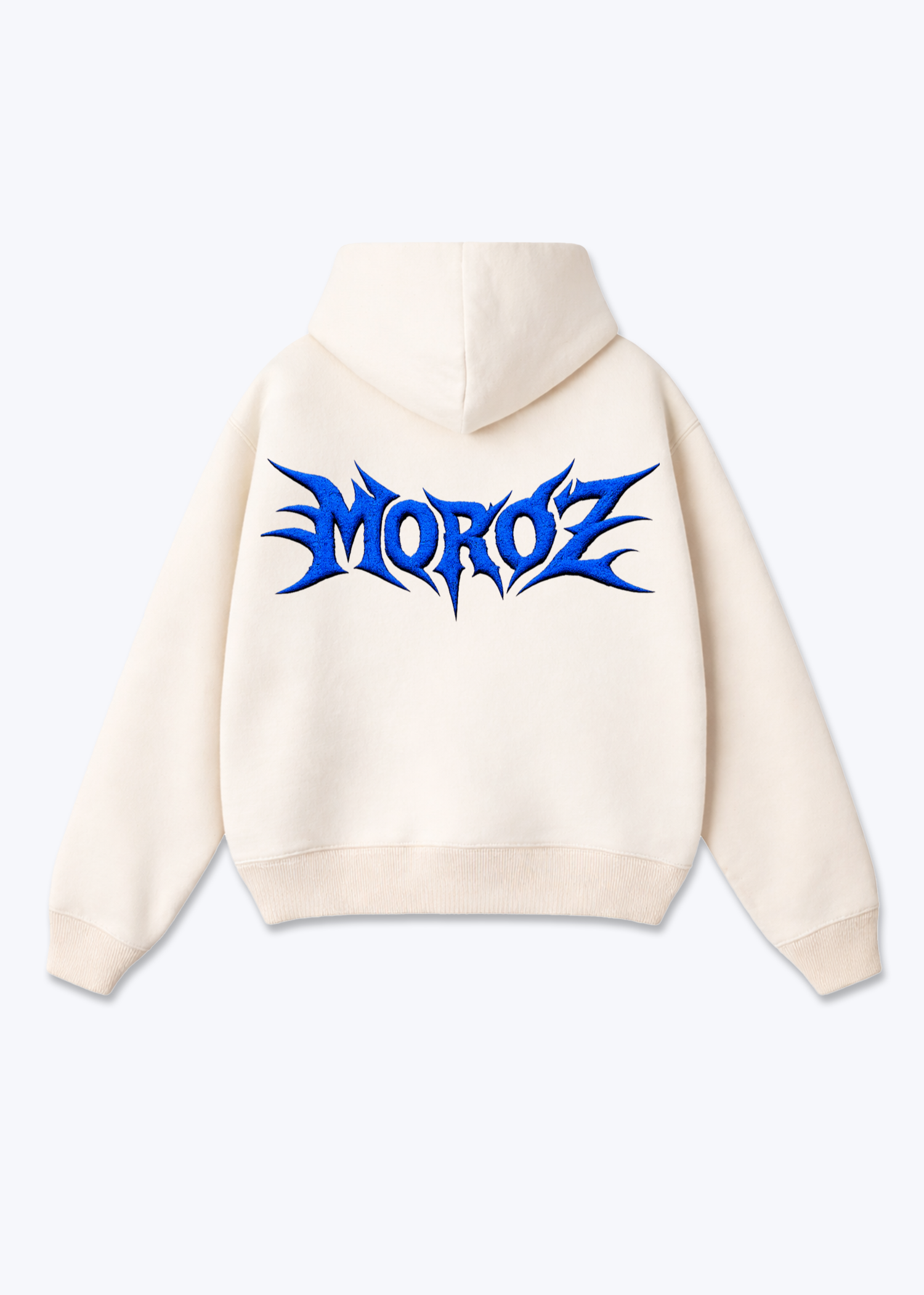 MoroZ Oversized Hoodie - Beige Back (Designed)