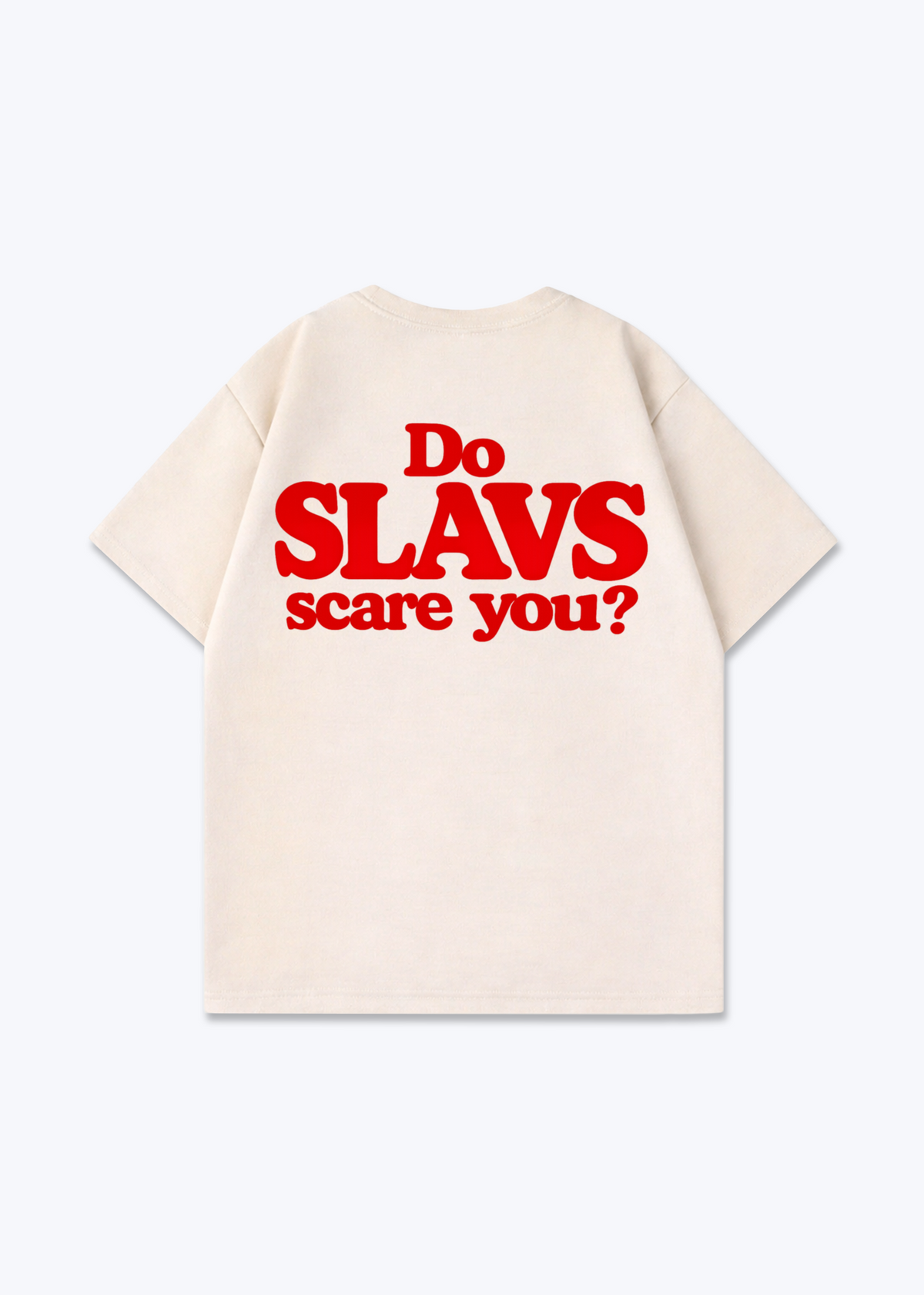 Do? Oversized Shirt - Beige Back (Designed)
