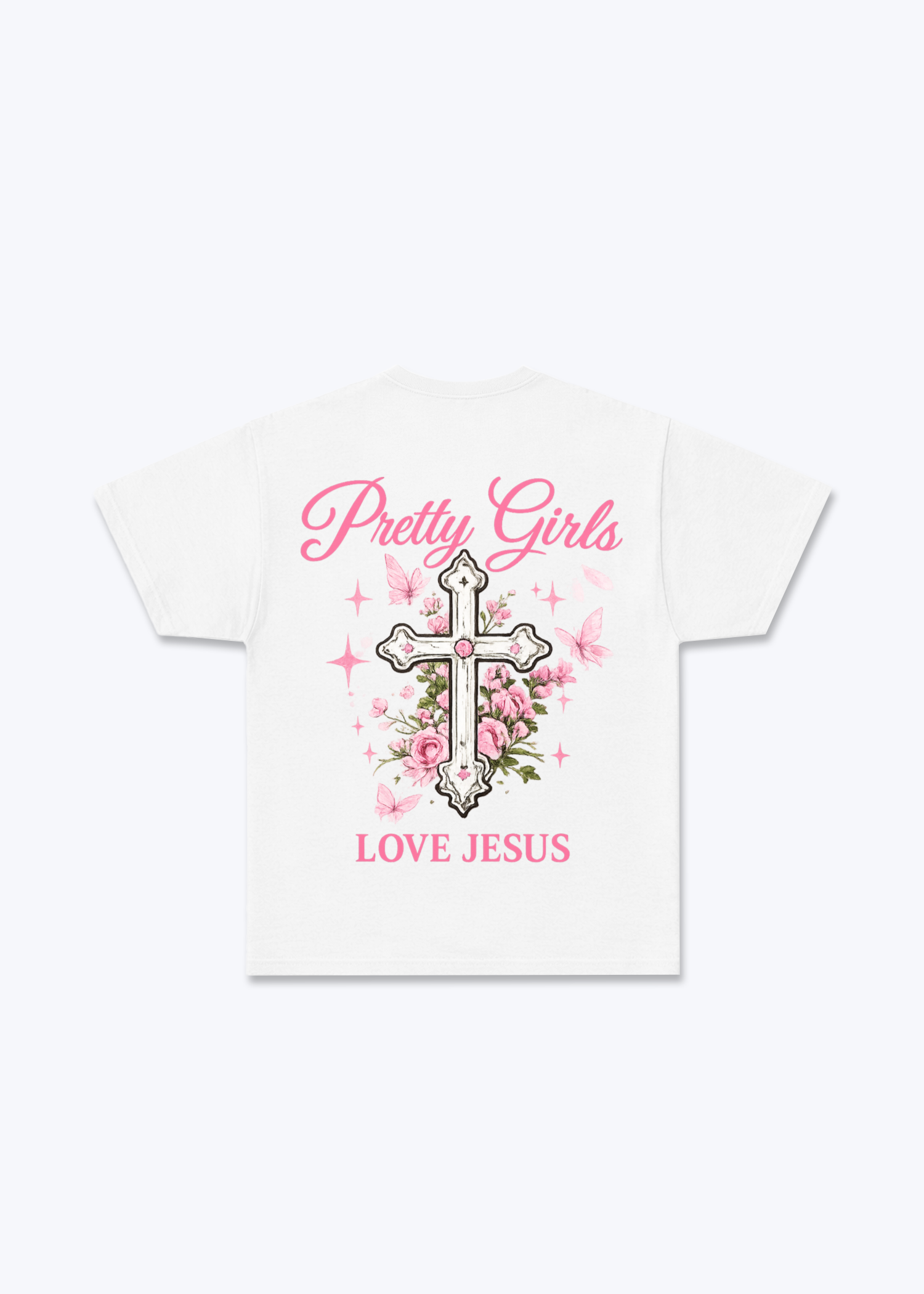 Pretty Girls Regular Shirt - White Back (Designed)