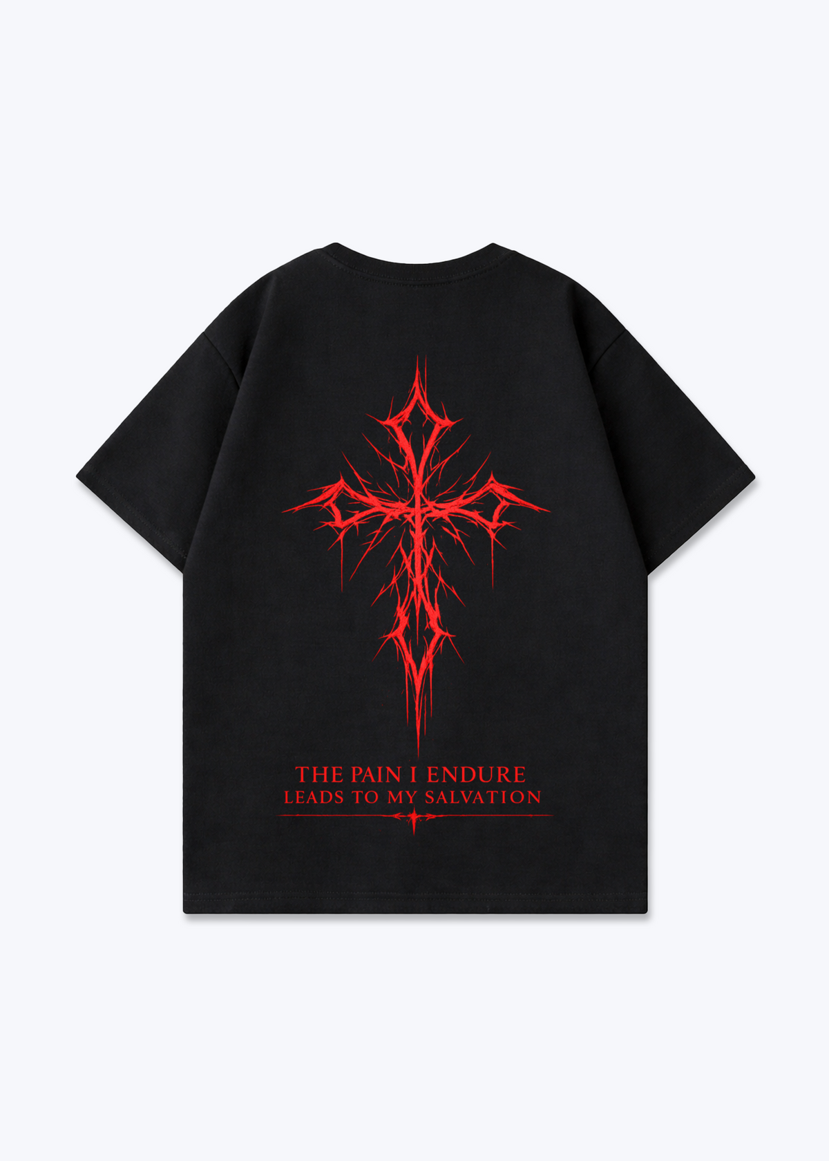 The Pain Oversized Shirt - Black Back (Designed)