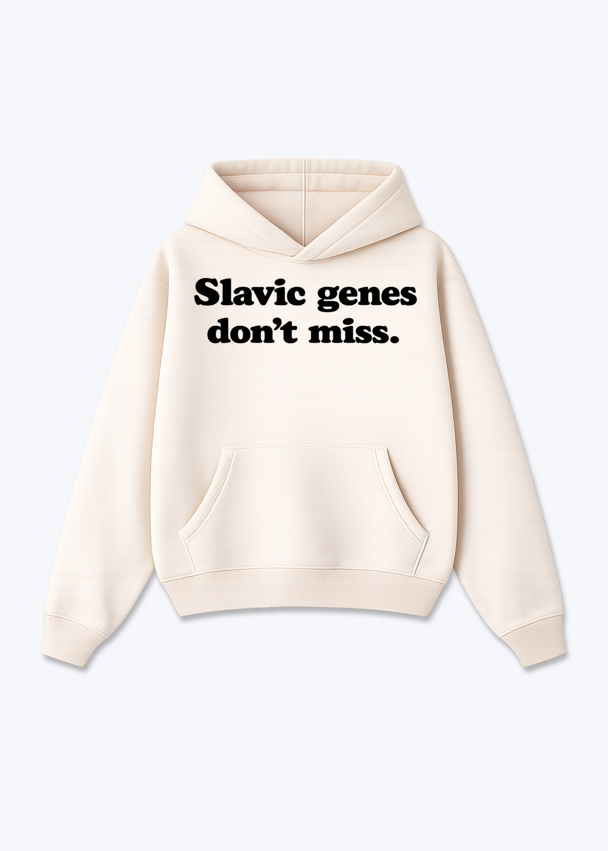 Genes Oversized Hoodie - Beige Front (Designed)