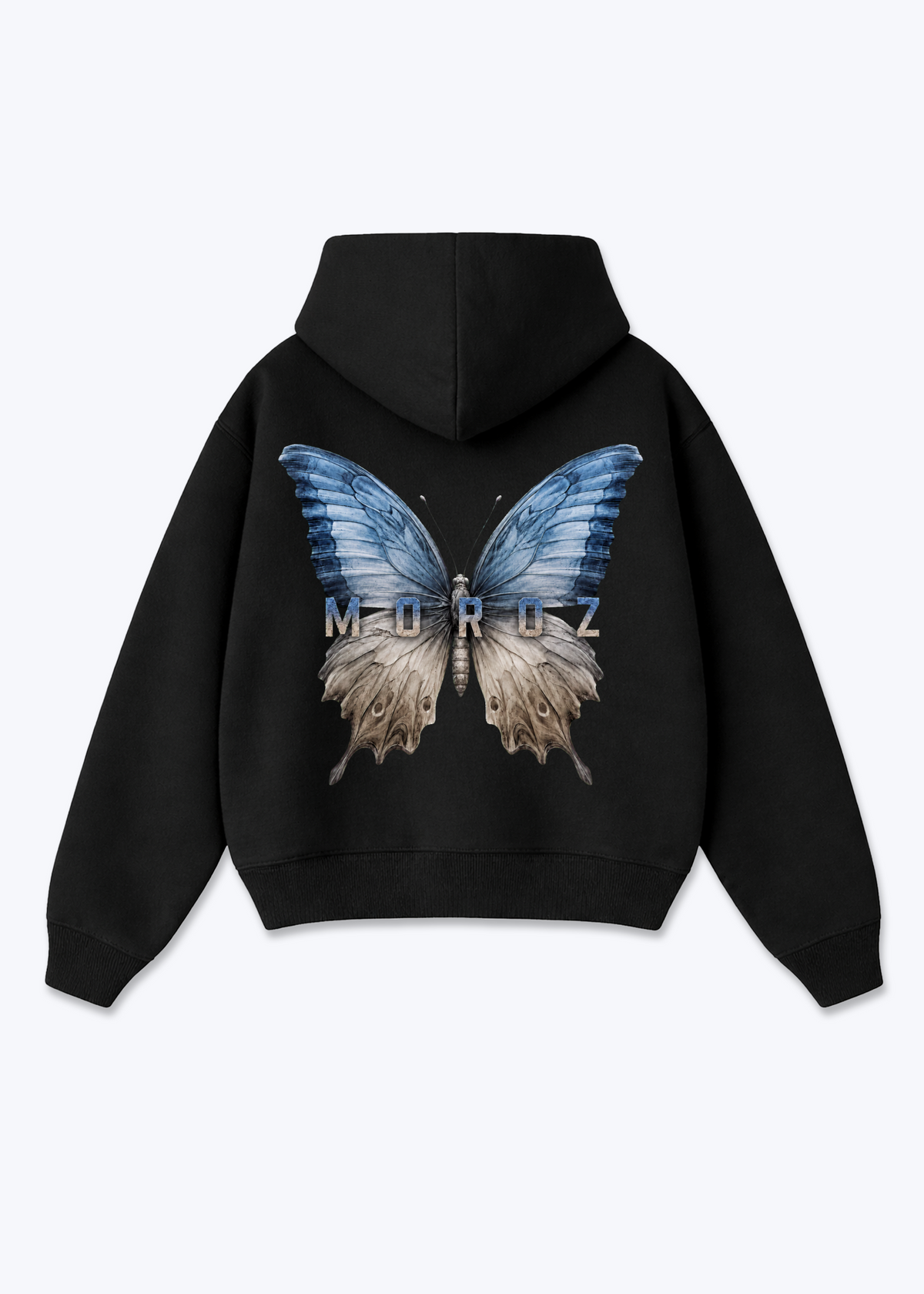 Butterfly Zip Hoodie - Black Back (Designed)