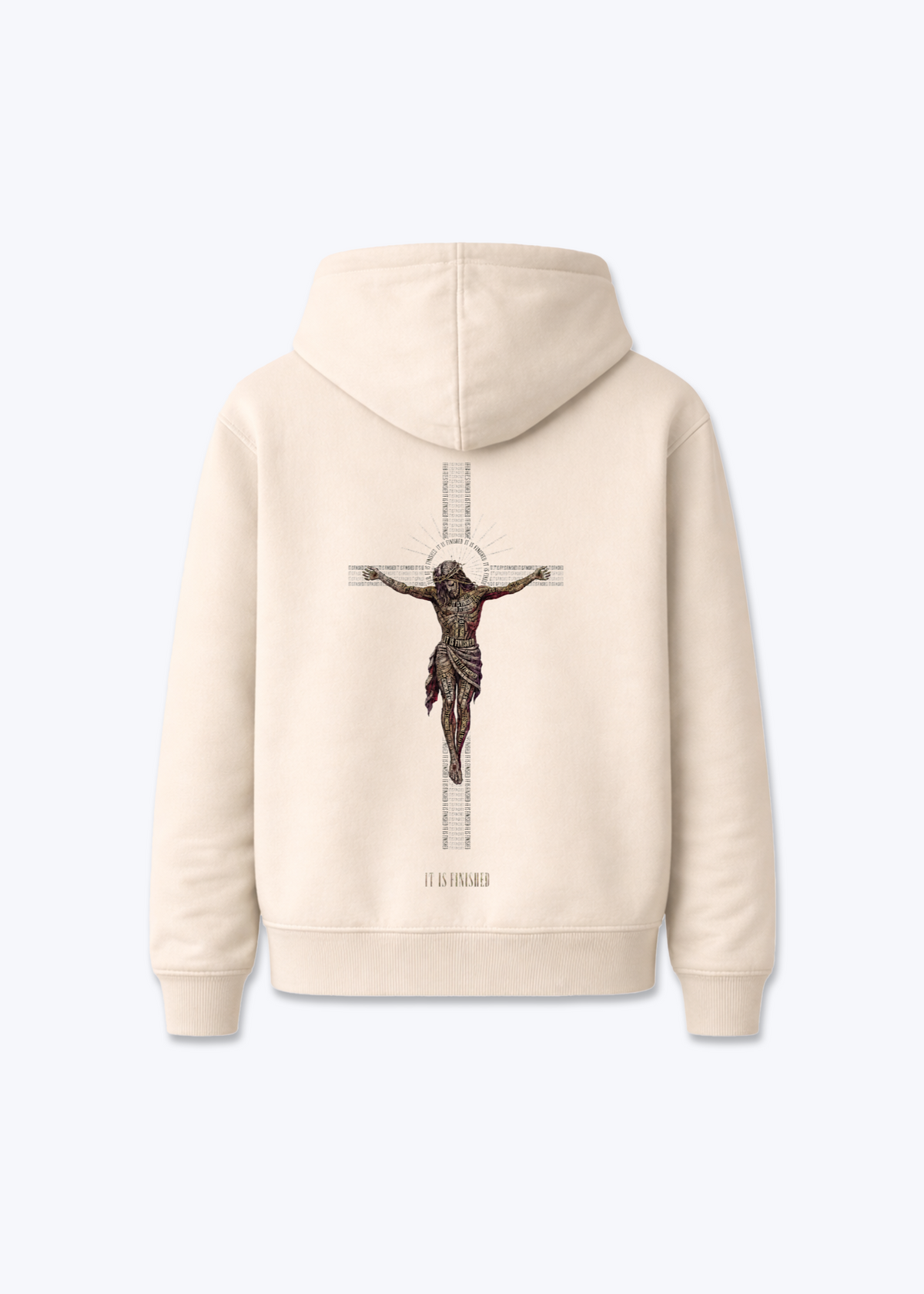 It is Regular Hoodie - Beige Back (Designed)