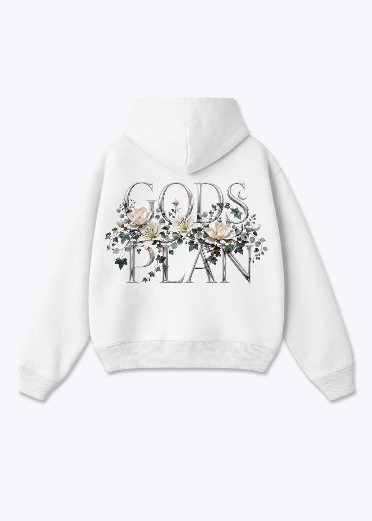 Gods Oversized Hoodie - White Back (Designed)