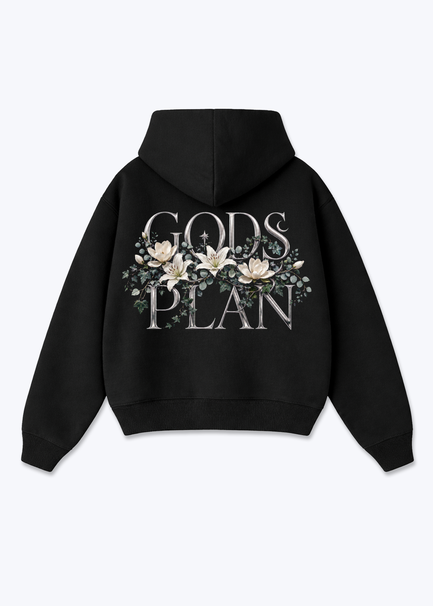 Gods Oversized Hoodie - Black Back (Designed)