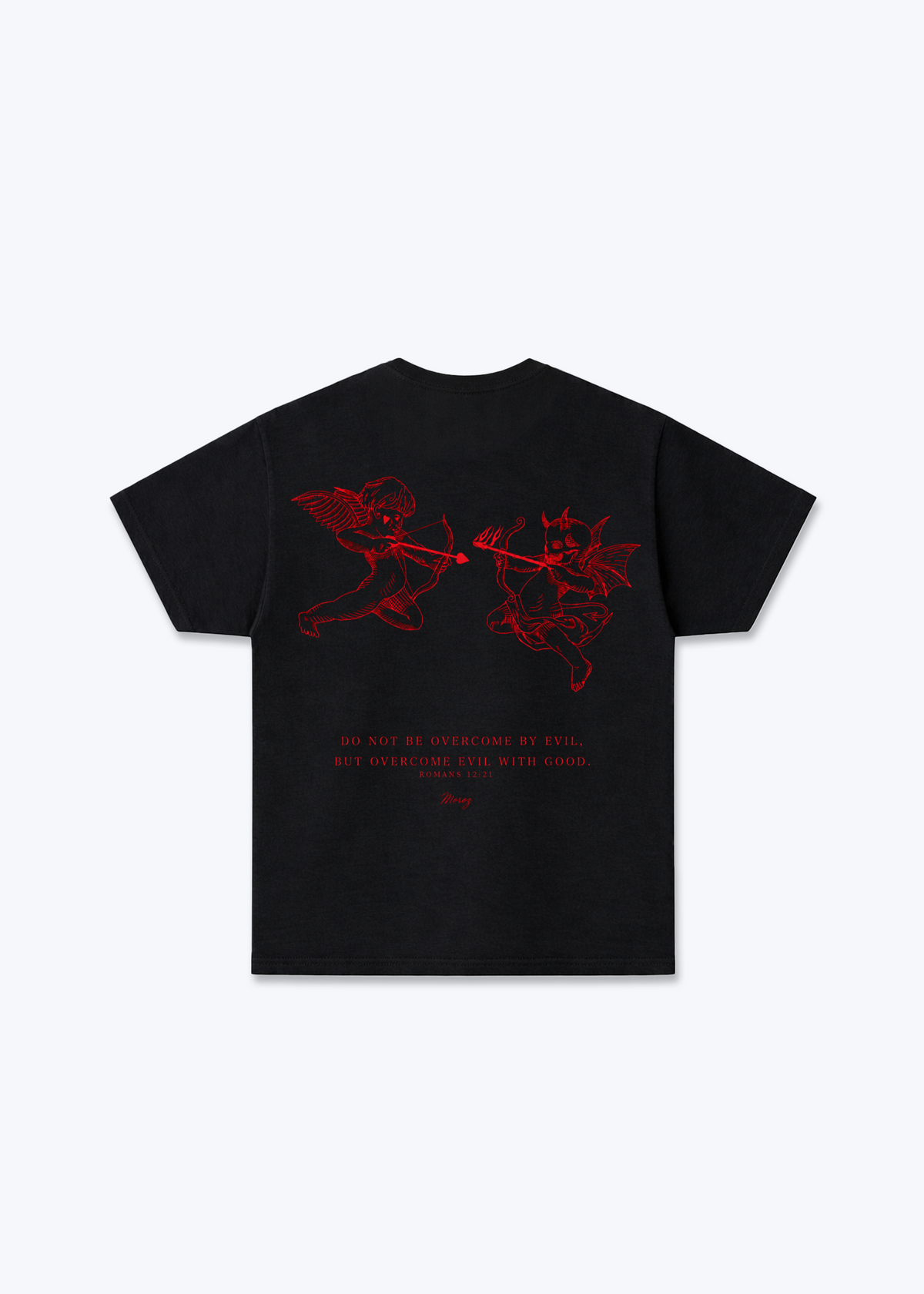 Angel vs Dev Regular Shirt - Black Back (Designed)
