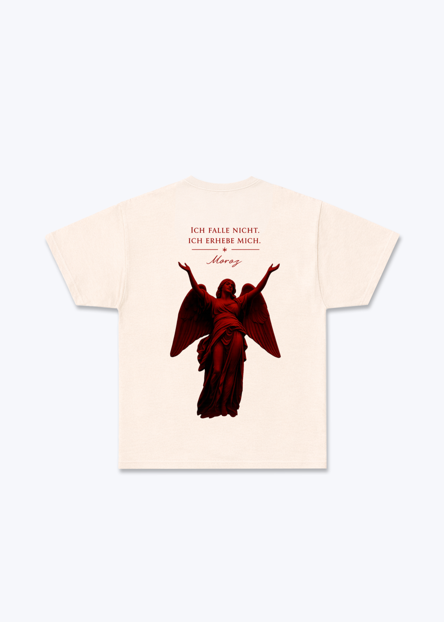 Ich Regular Shirt - Beige Back (Designed)