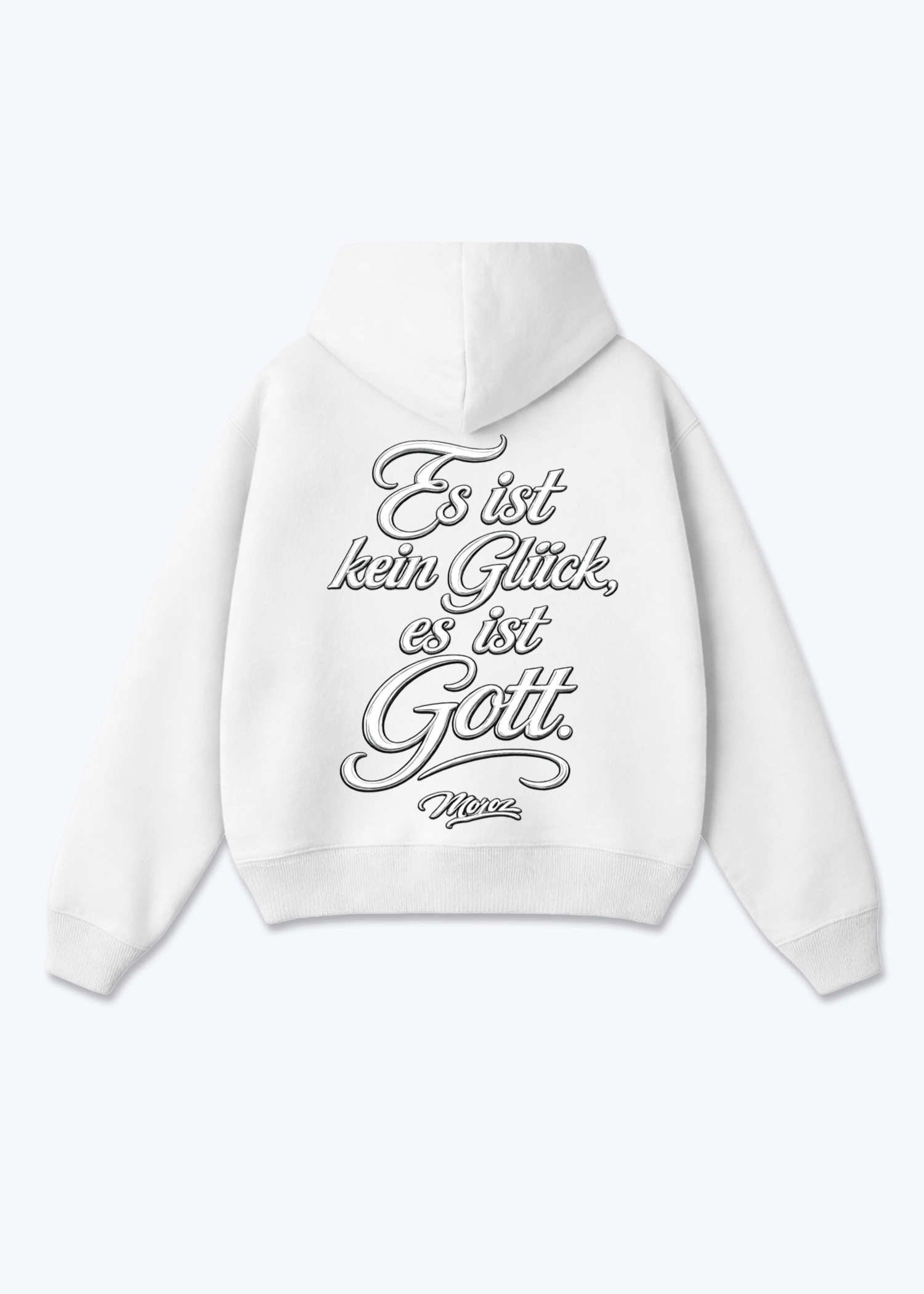 Gott Oversized Hoodie - White Back (Designed)