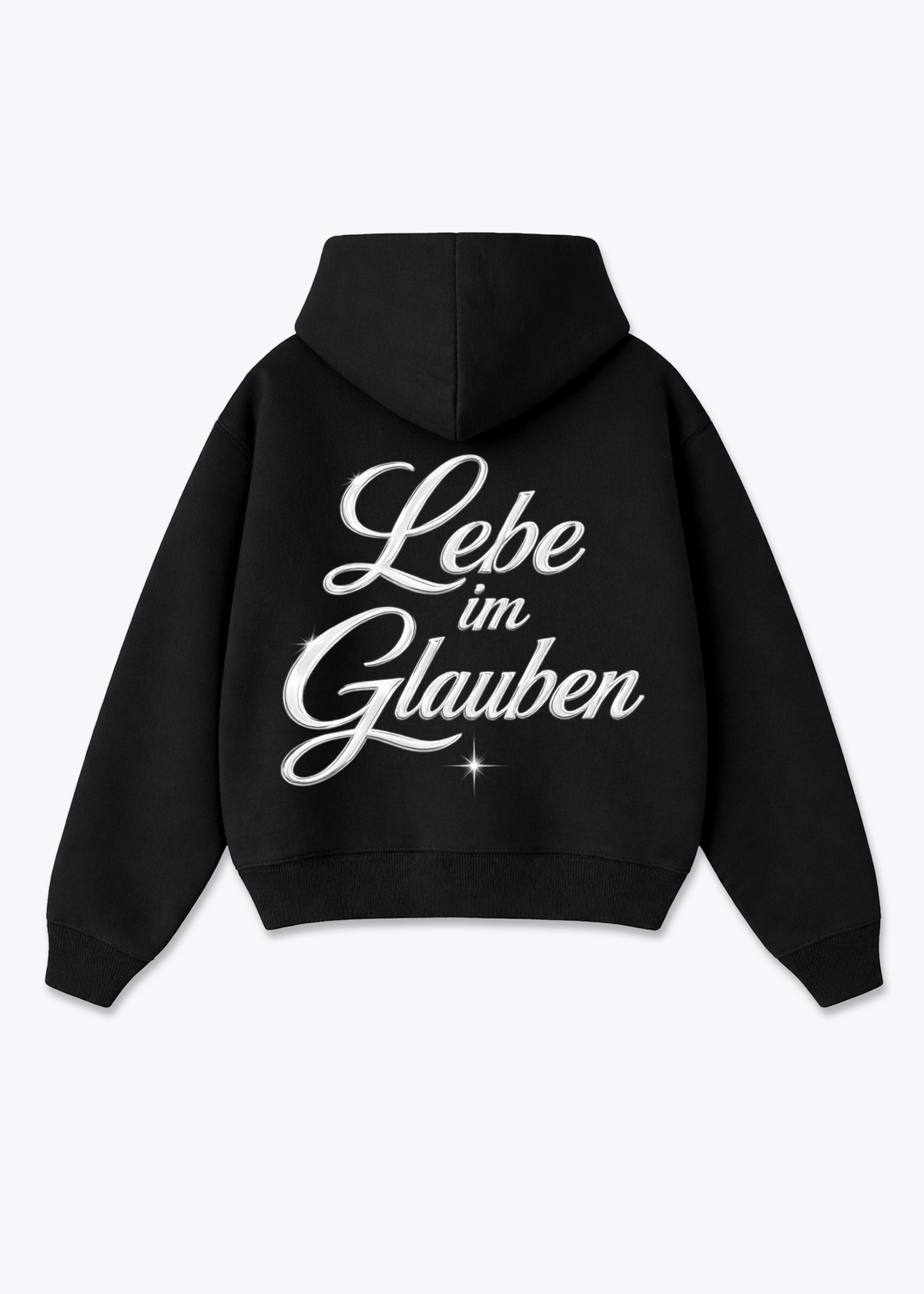 Lebe Oversized Hoodie - Black Back (Designed)