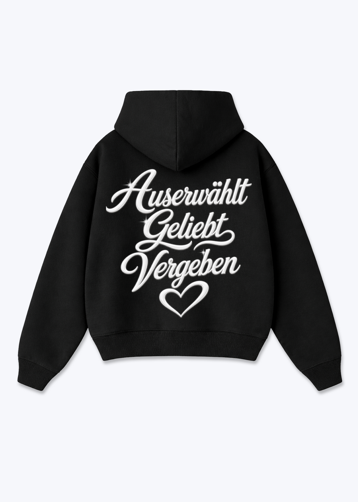 Ausgewählt Oversized Hoodie - Black Back (Designed)