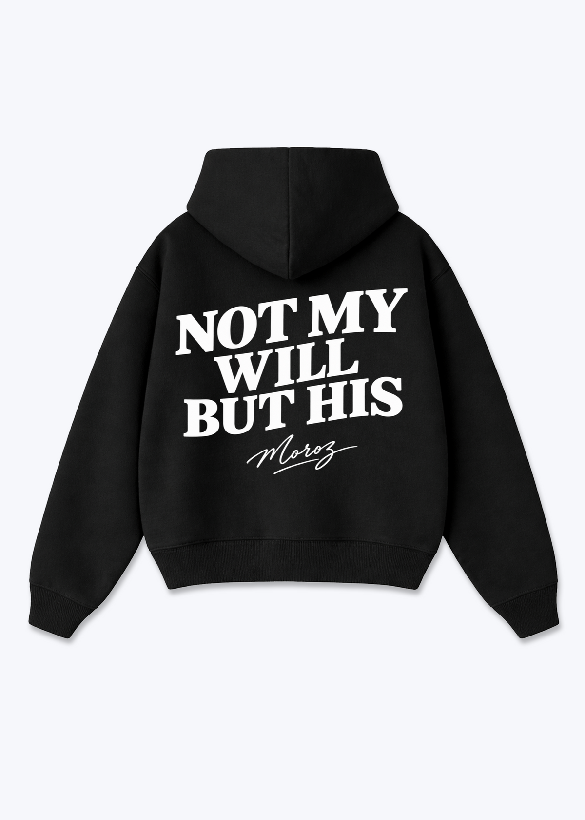 Not My Zip Hoodie - Black Back (Designed)