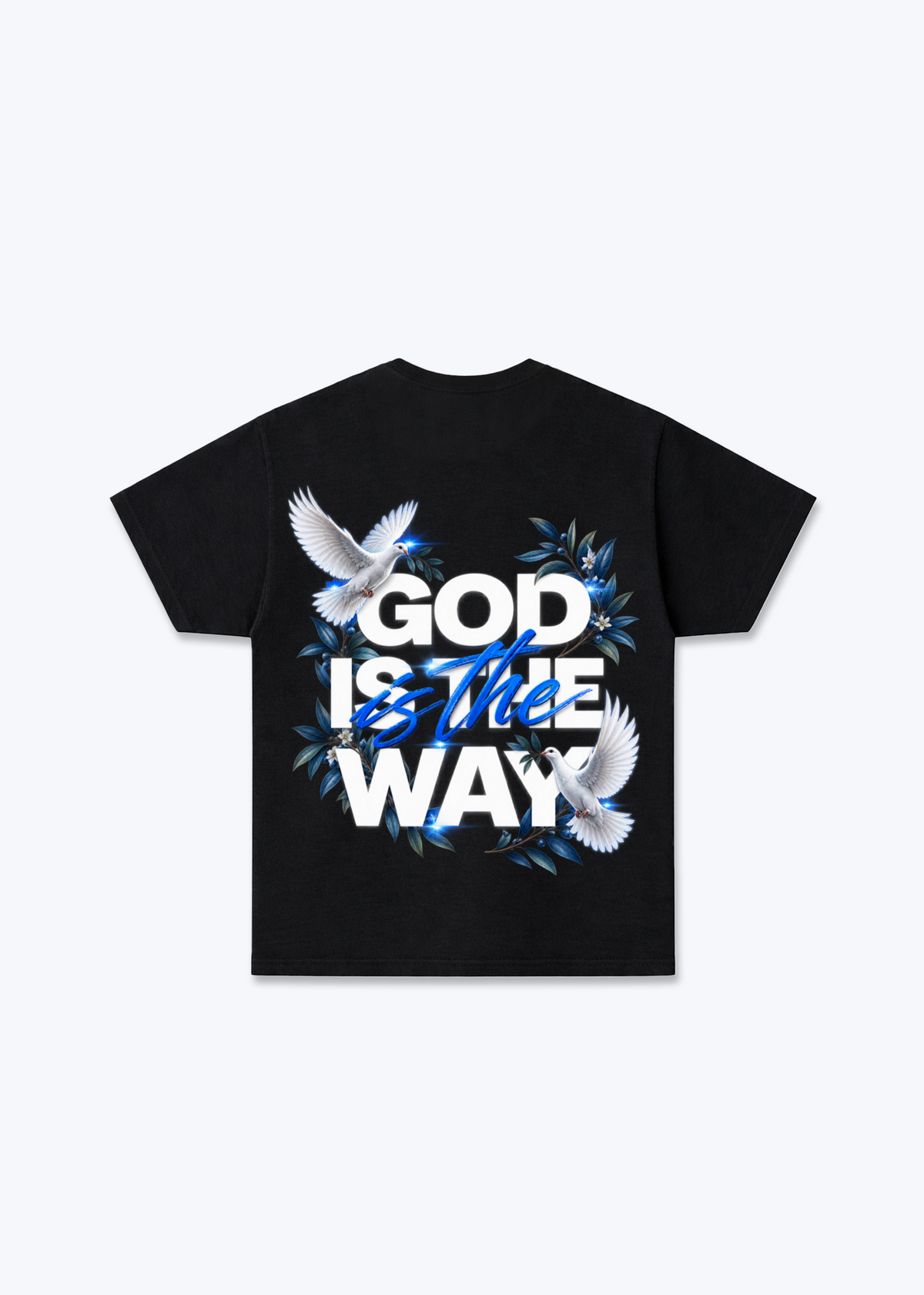 God is Regular Shirt - Black Back (Designed)