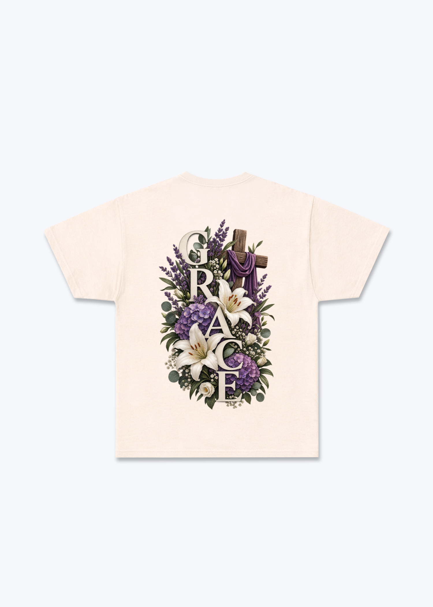 Grace Regular Shirt - Beige Back (Designed)