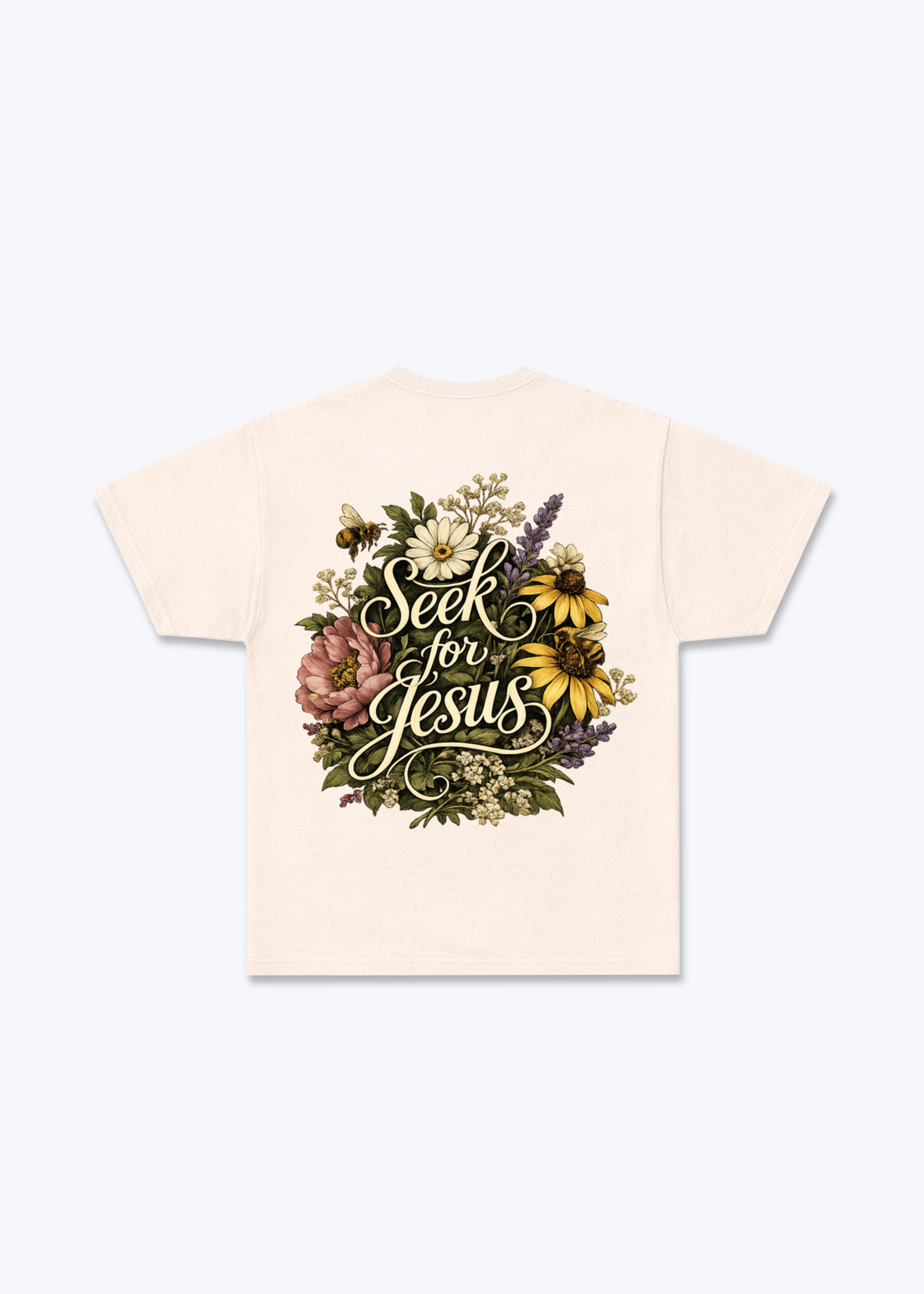 Seek Regular Shirt - Beige Back (Designed)