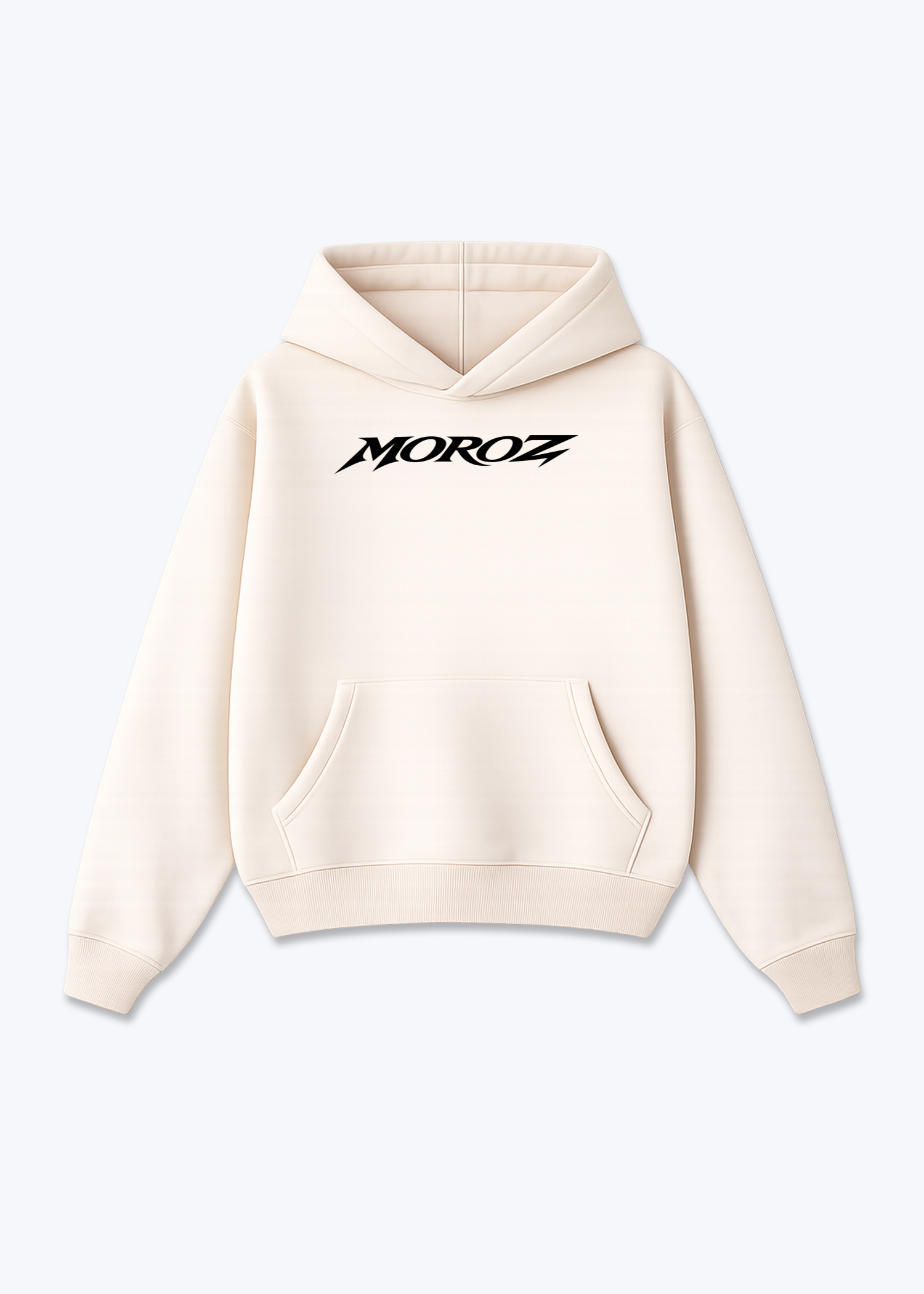 Be Stronger Oversized Hoodie - Beige Front (Designed)