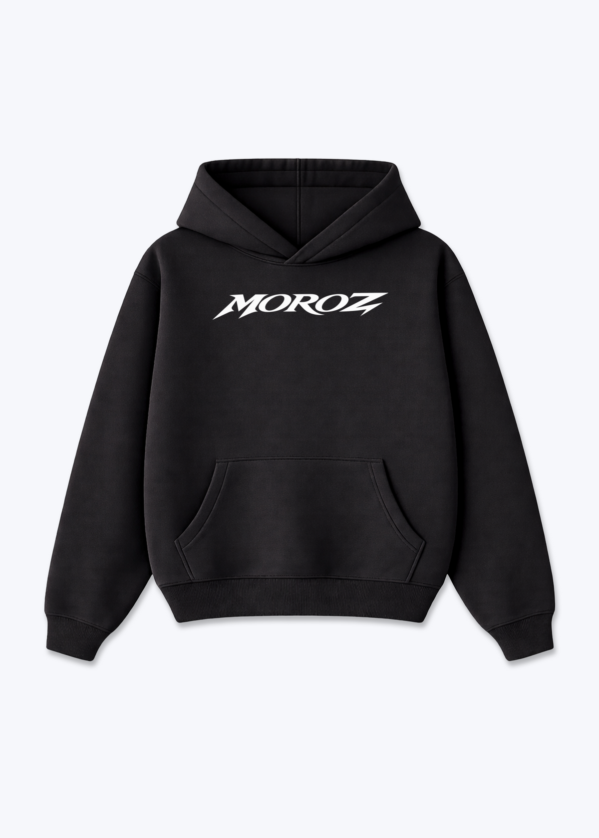 Trust Jesus Oversized Hoodie - Black Front (Designed)