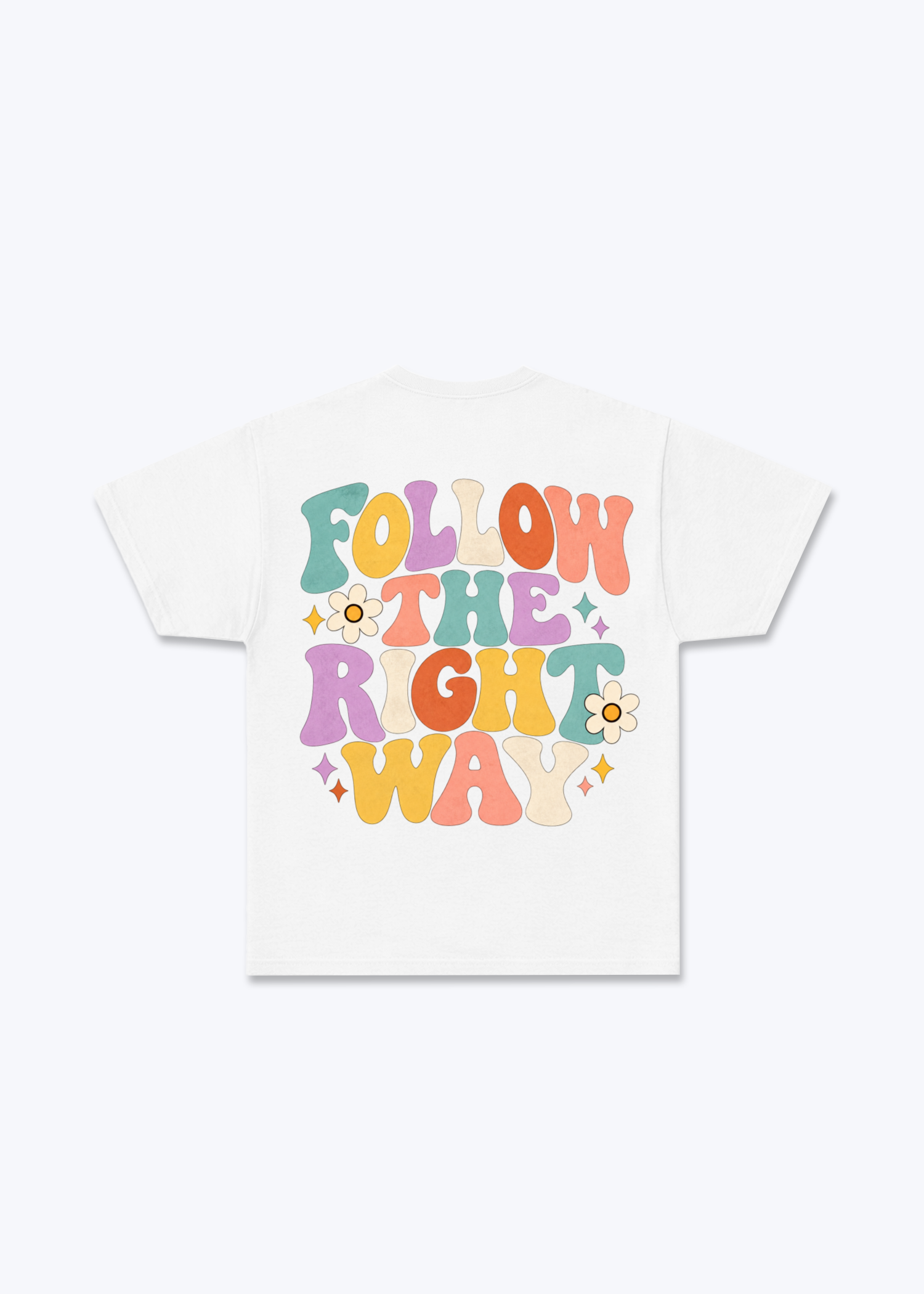 Follow Regular Shirt - White Back (Designed)