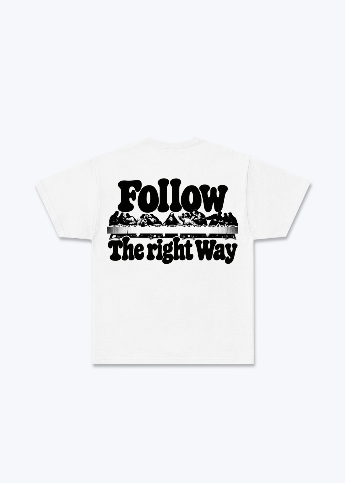 Follow Regular Shirt - White Back (Designed)